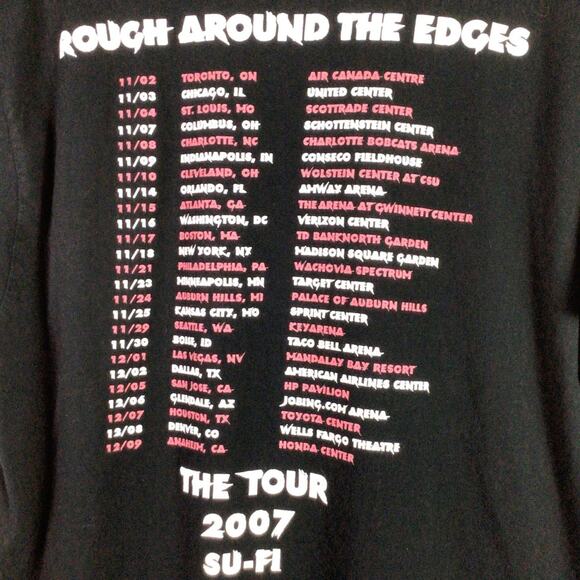 Dane Cook 2007 Rough Around The Edges Comedy Shirt Black Large - Picture 5 of 5